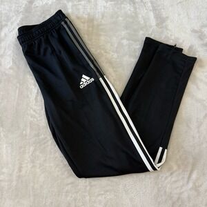 Adidas Track Pants Black White Striped Soccer Training Warm Up Primegreen‎